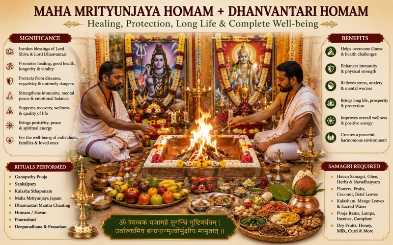 Mrityunjaya Homam + Dhanvantari Homam